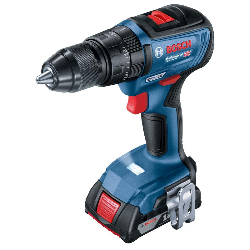 دریل پیچ گوشتی شارژی چکشی بوش مدل GSB 18-V50 EC Motor Extra