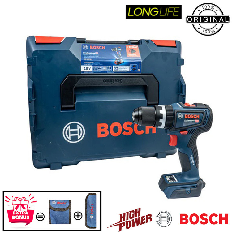 دریل پیچ گوشتی چکشی شارژی بوش مدل هوشمند GSB 18V-90C 5Ah