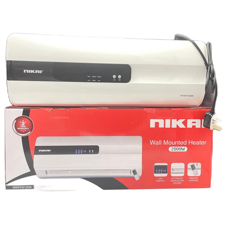 بخاری برقی دیواری نیکای مدل NWFH2120A