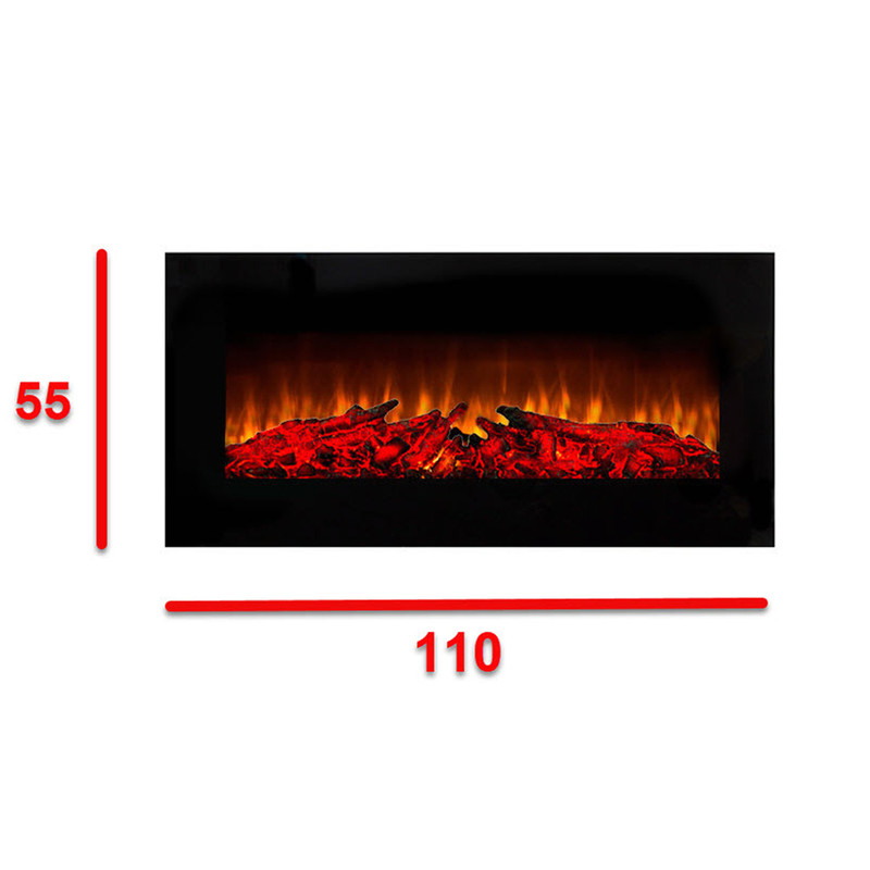 شومینه دیواری برقی شومینه بیستون مدل H.B_110_L4.bs