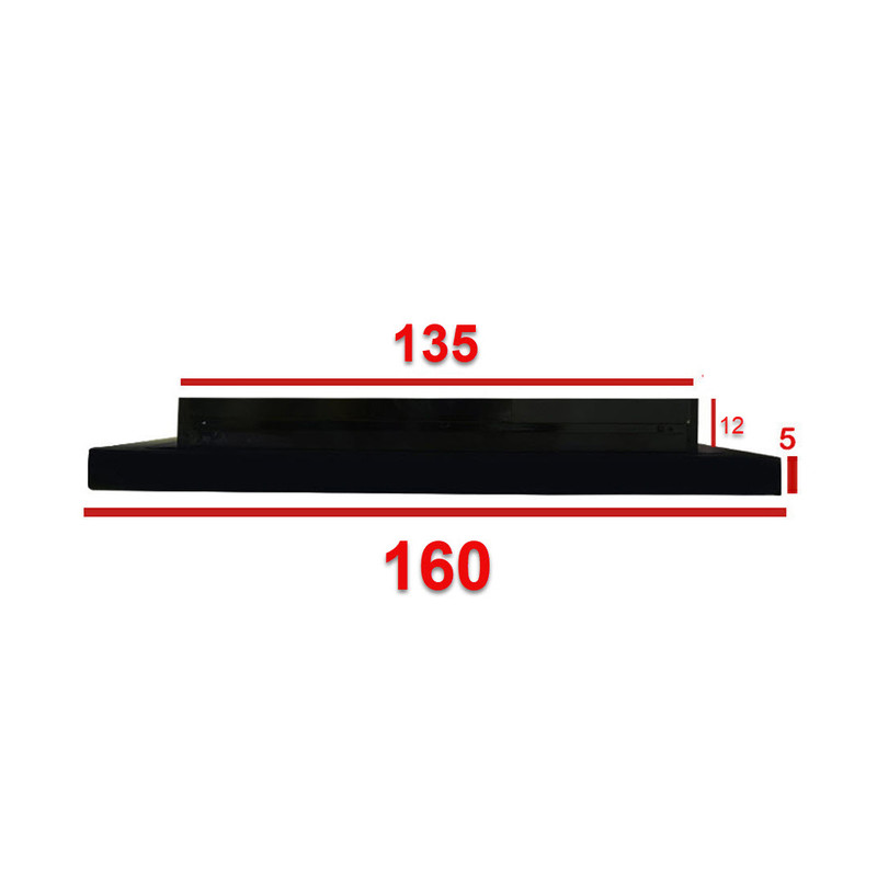 شومینه دیواری برقی شومینه بیستون مدل H.B_160_L4.bs