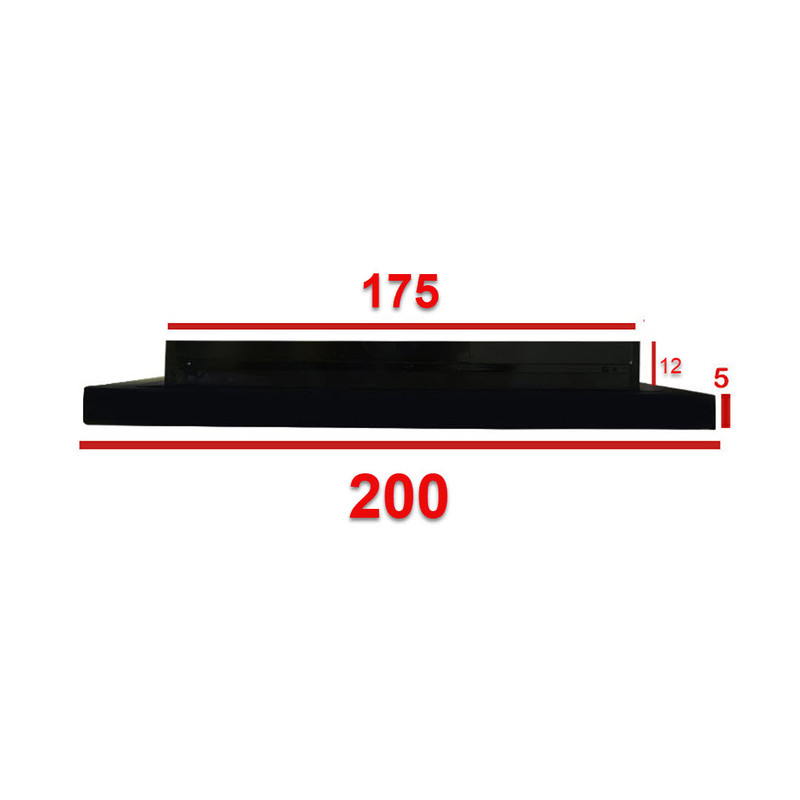 شومینه دیواری برقی شومینه بیستون مدل H.D_200_L2.bs