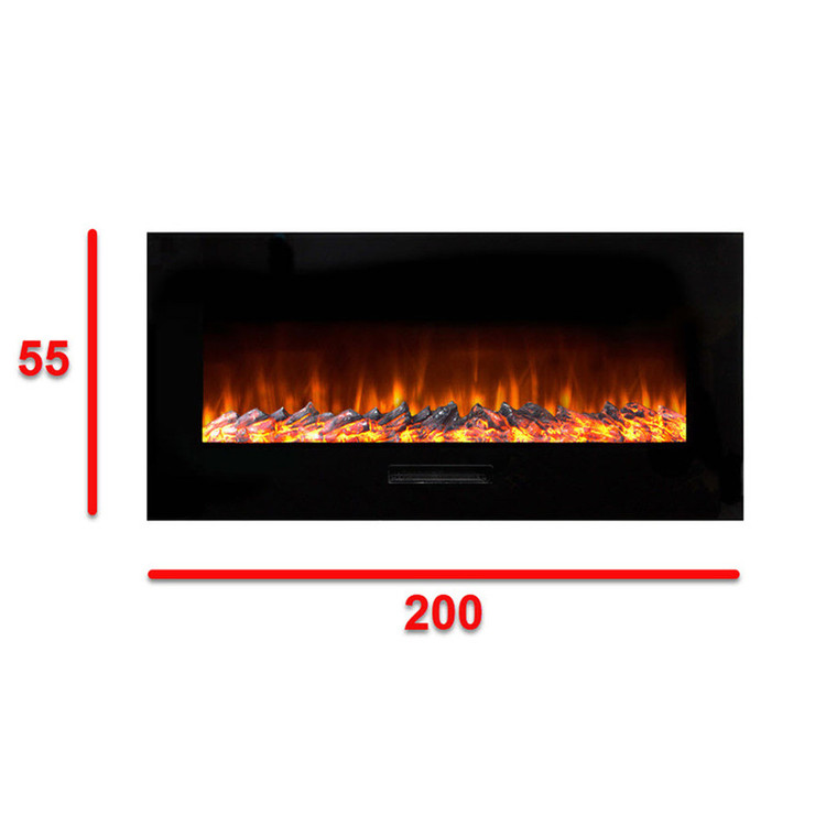 شومینه دیواری برقی شومینه بیستون مدل D.Z_200_L4.bs
