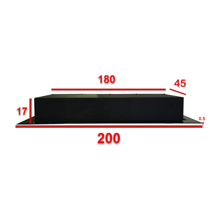 شومینه دیواری برقی شومینه بیستون مدل Z.E_200_L4