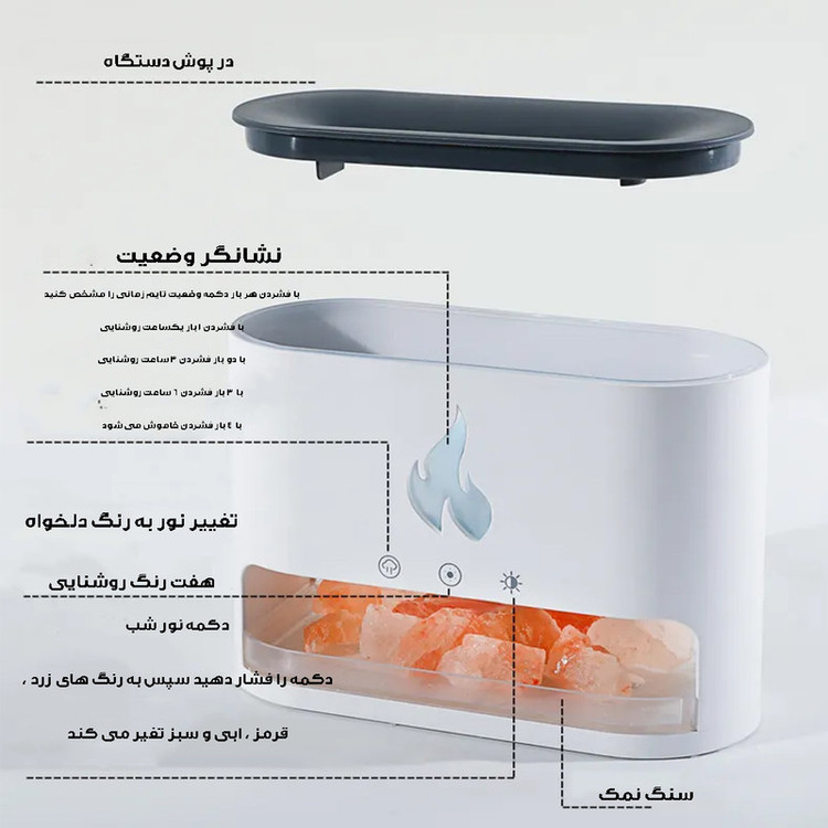 دستگاه بخور و رطوبتساز سرد مدل TOUCH-10W