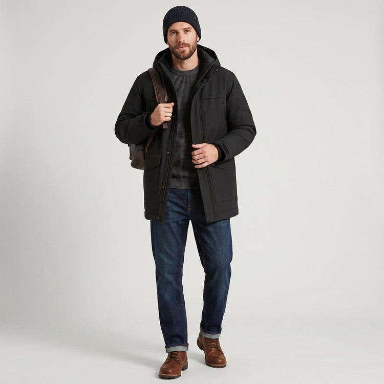 کاپشن بلند مردانه مدل RBK-PARKA-BQ2773
