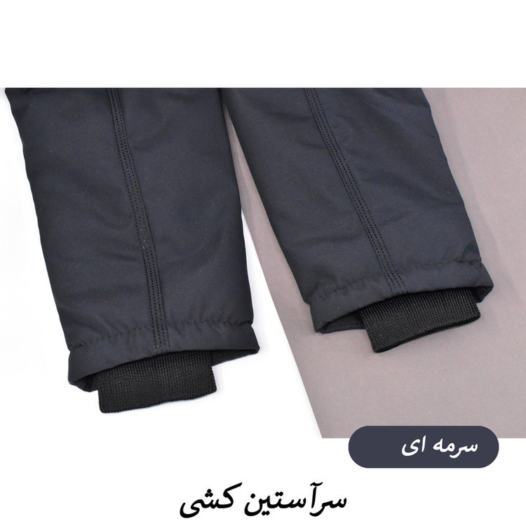 کاپشن بلند مردانه کلاه دار مدل Vantor کد M6005