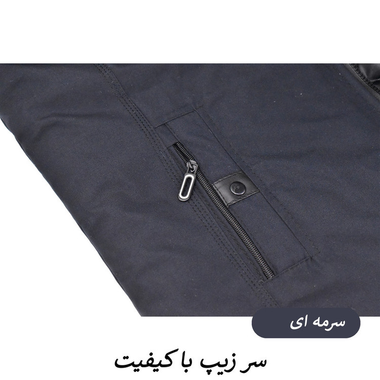 کاپشن بلند مردانه کلاه دار مدل Vantor کد M6005