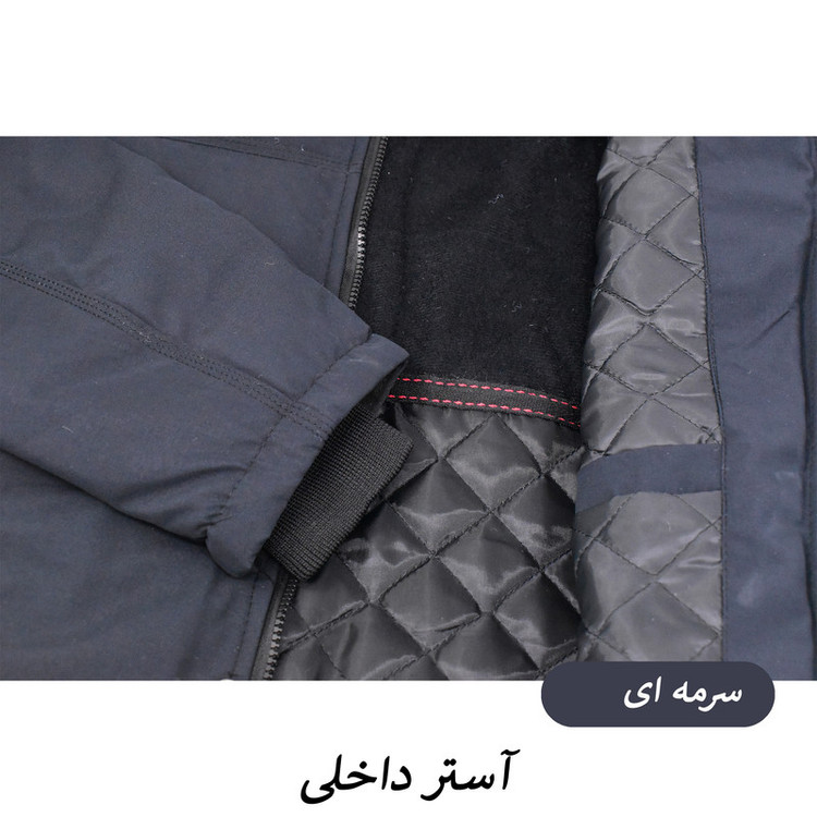 کاپشن بلند مردانه کلاه دار مدل Vantor کد M6005