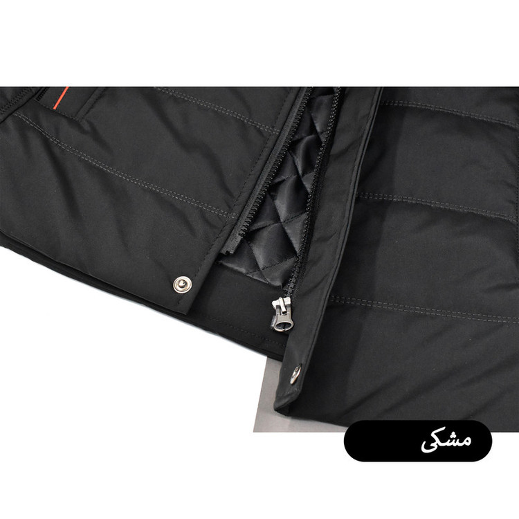 کاپشن بلند مردانه کلاه دار مدل Norvane کد M6010