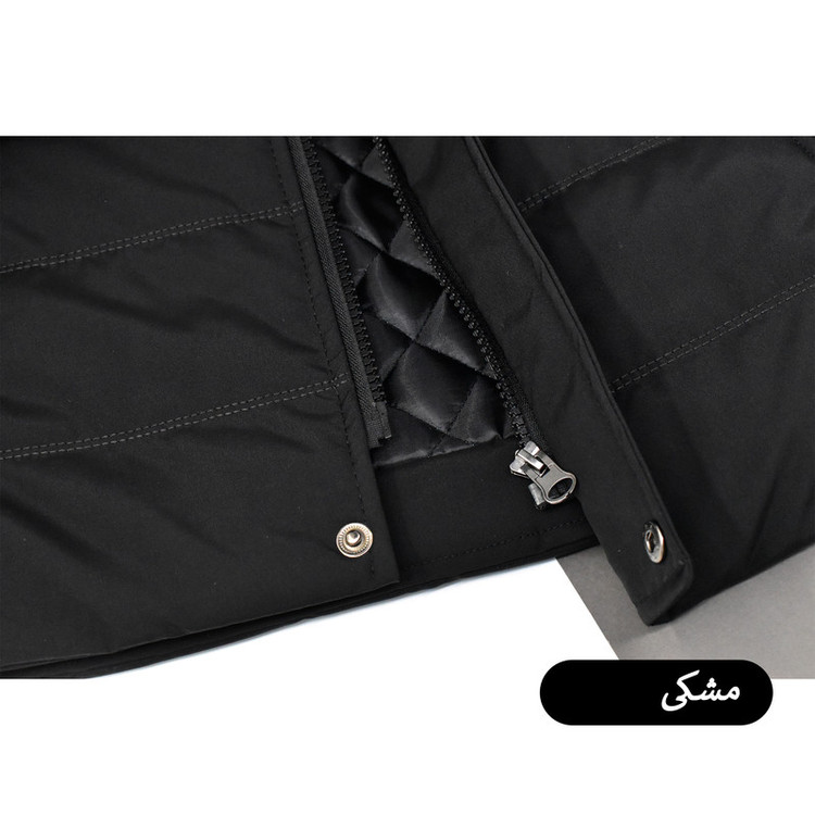کاپشن بلند مردانه کلاه دار مدل Norvane کد M6010