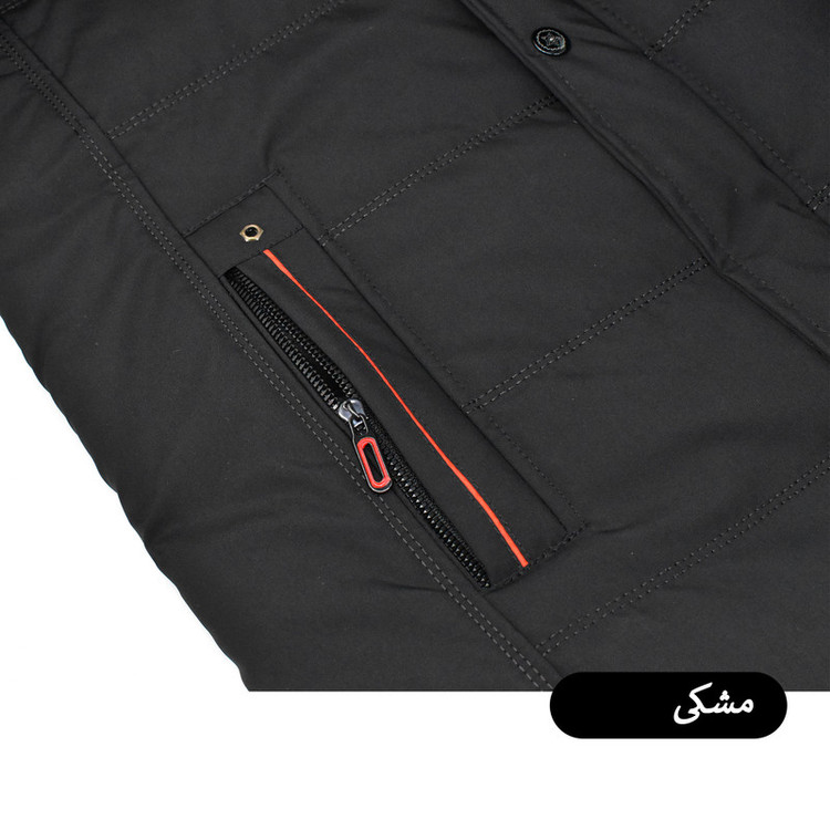 کاپشن بلند مردانه کلاه دار مدل Norvane کد M6010