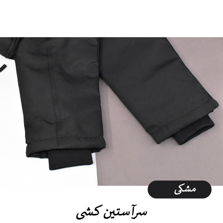 کاپشن بلند مردانه کلاه دار مدل Torven کد M6003