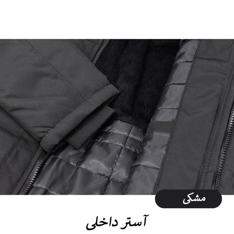 کاپشن بلند مردانه کلاه دار مدل Torven کد M6003