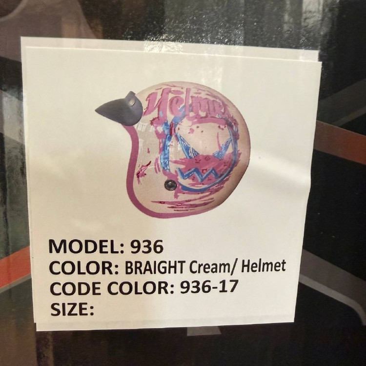 کلاه کاسکت ردلاین مدل BRIGHT Cream / Helmet 936
