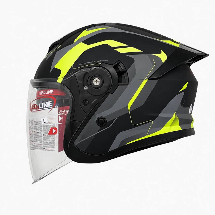 کلاه کاسکت ردلاین مدل MATT Black / Fluor Yellow 966