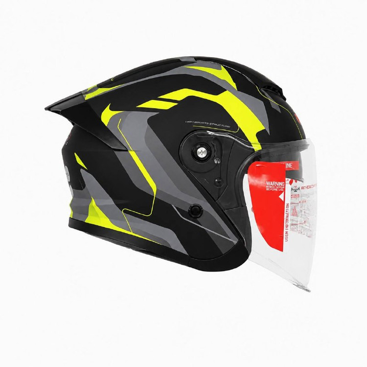کلاه کاسکت ردلاین مدل MATT Black / Fluor Yellow 966