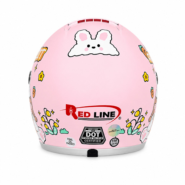 کلاه کاسکت ردلاین مدل 910 BRIGHT PINK / RABBIT