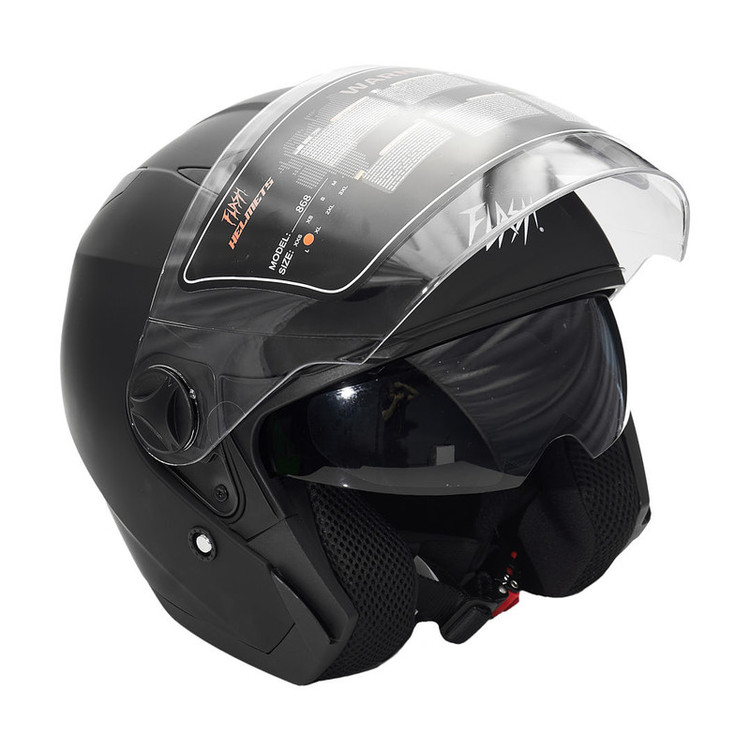 کلاه کاسکت بدون فک فلش مدل 868 matt black