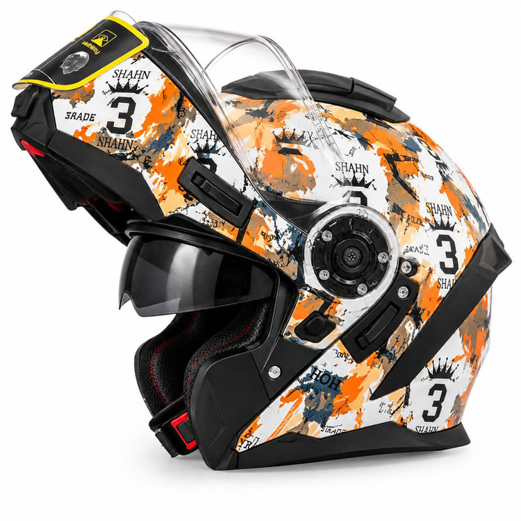 کلاه کاست فک متحرک لائوس عینک دار مدل طلق متحرک Royal Racing کد 2458