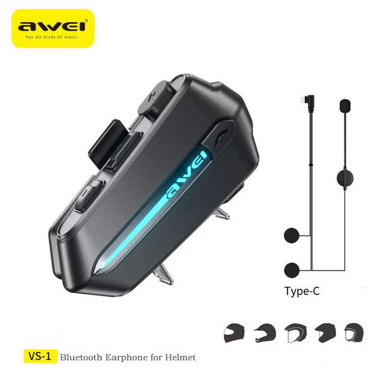 هدست بلوتوث کلاه کاسکت آوی مدل VS-1