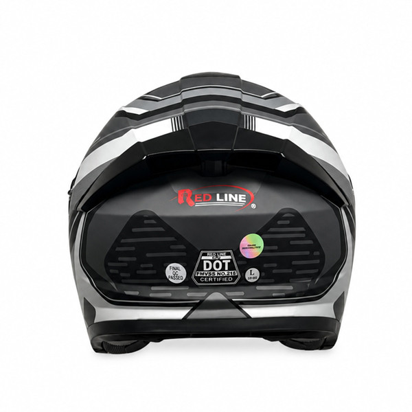 کلاه کاسکت سه چهارم بدون فک ردلاین مدل MATT BLACK / Grey Galaxy 966