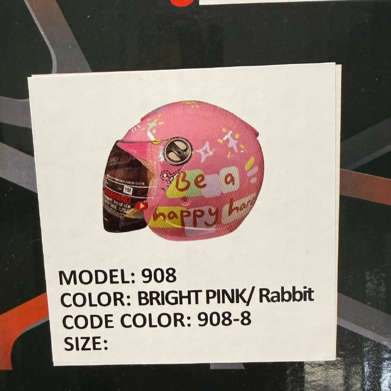 کلاه کاسکت ردلاین مدل 908 BRIGHT PINK /Rabbit