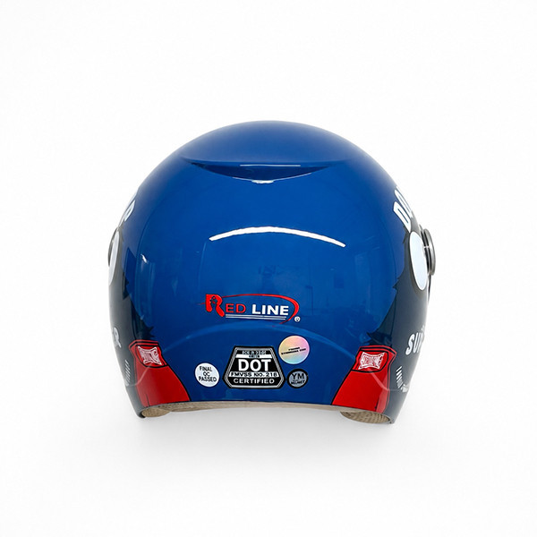 کلاه کاسکت ردلاین مدل BRIGHT BLUE / Boxer SIZE YM 908