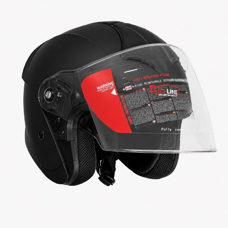 کلاه کاسکت ردلاین مدل MATT BLACK 966