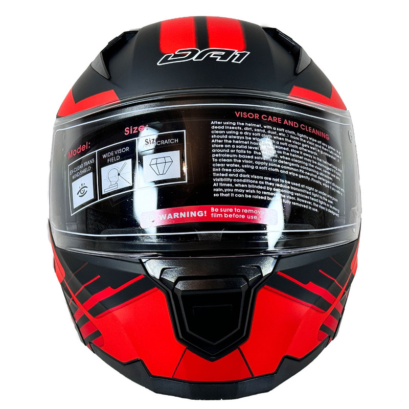 کلاه کاسکت مدل DA1 BLACK-RED105