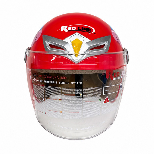کلاه کاسکت ردلاین مدل BRIGHT RED / Rabbit 908