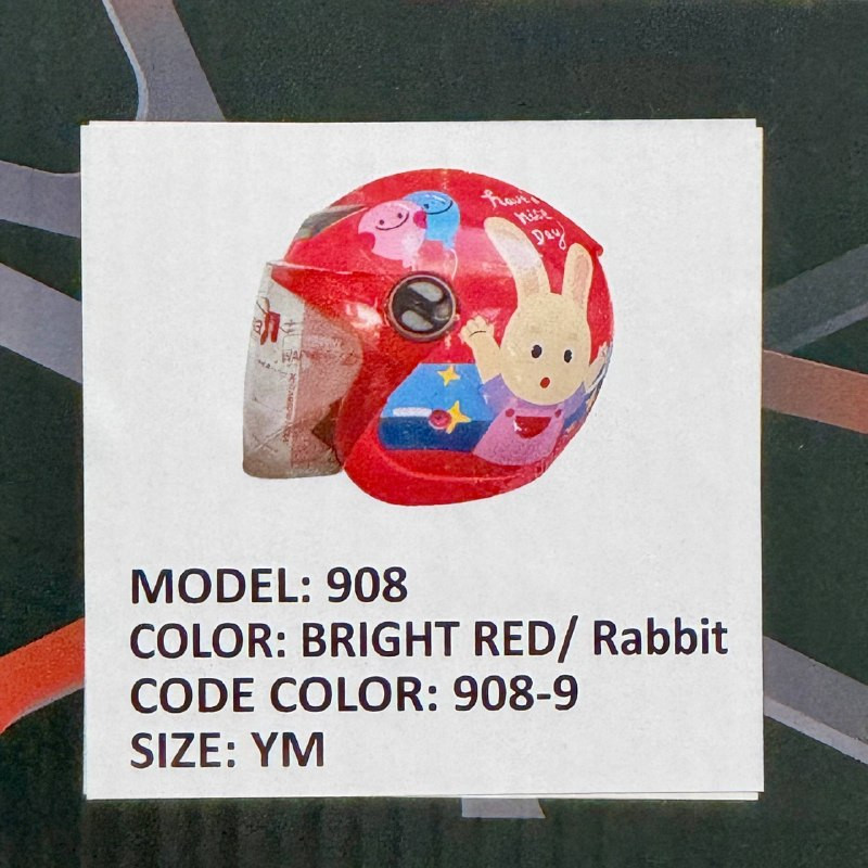 کلاه کاسکت ردلاین مدل BRIGHT RED / Rabbit 908