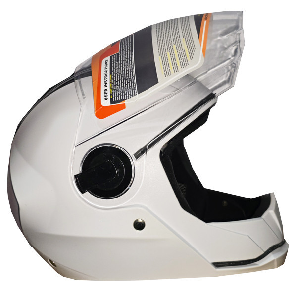 کلاه کاسکت فک ثابت استیل برد مدل فول فیس کد STEEL_WHT