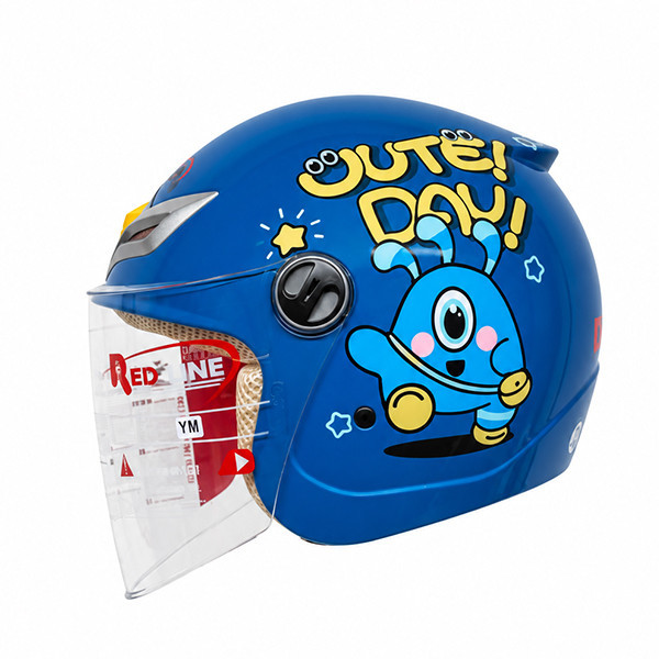 کلاه کاسکت سهچهارم بدون فک ردلاین مدل BRIGHT BLUE / Monster 908