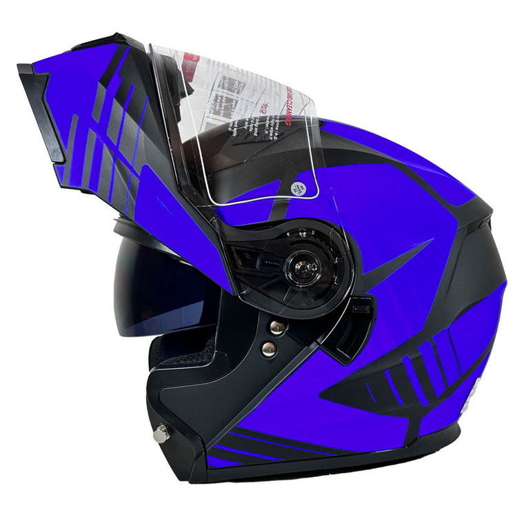 کلاه کاسکت مدل DA1 BLACK-BLUE105