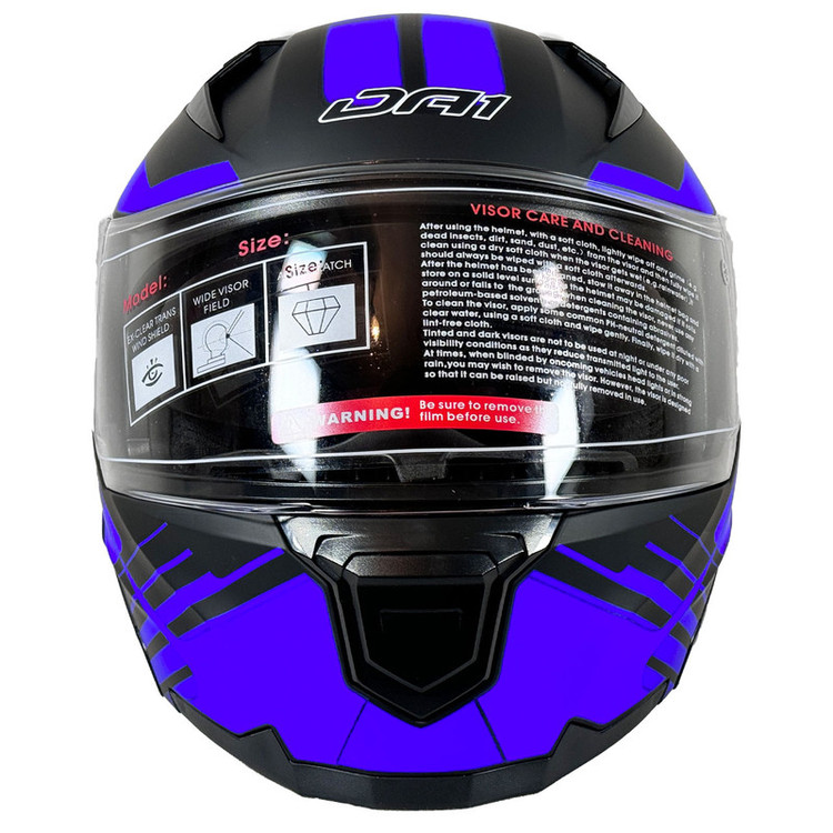 کلاه کاسکت مدل DA1 BLACK-BLUE105