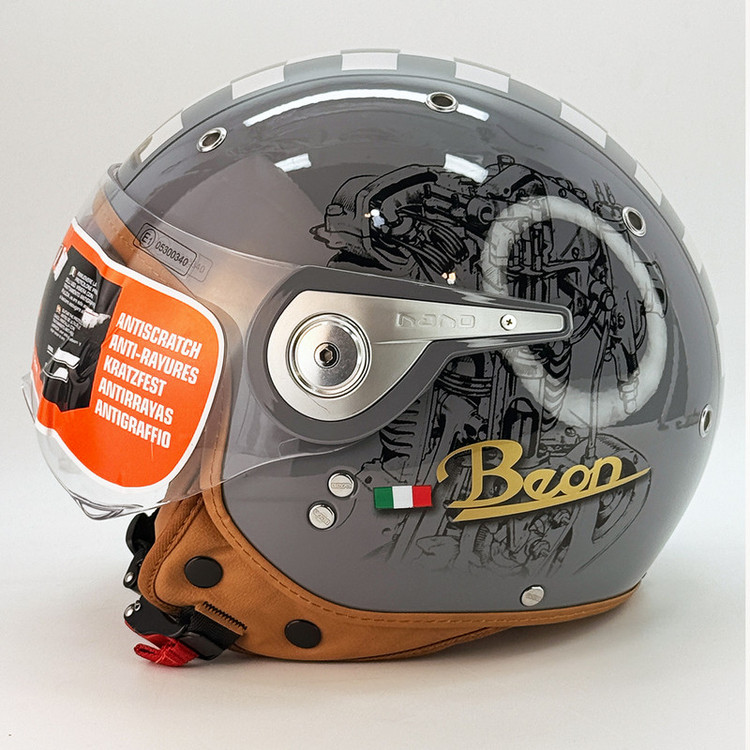 کلاه کاسکت وسپایی طلق دار بیون مدل Urban Racer کد 2349