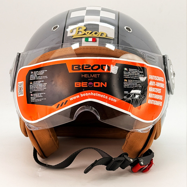 کلاه کاسکت وسپایی طلق دار بیون مدل Urban Racer کد 2349