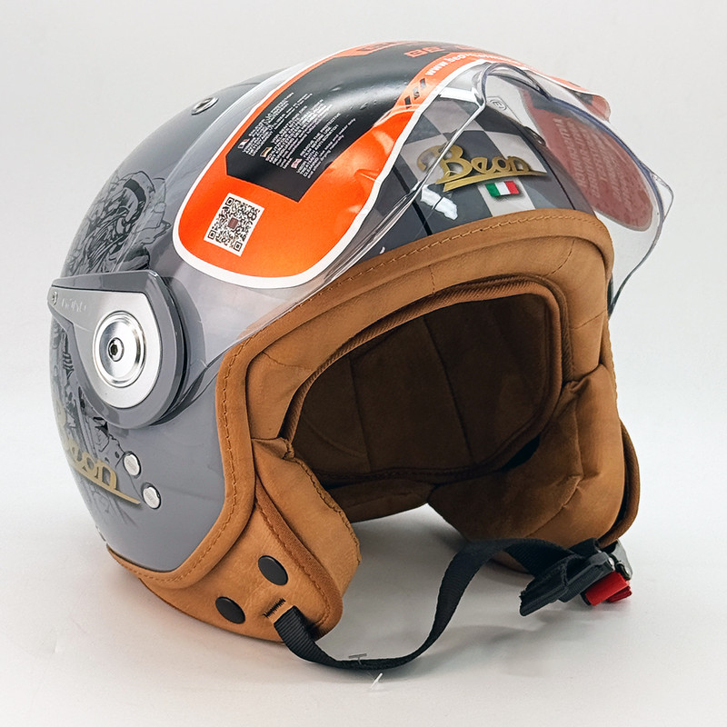 کلاه کاسکت وسپایی طلق دار بیون مدل Urban Racer کد 2349