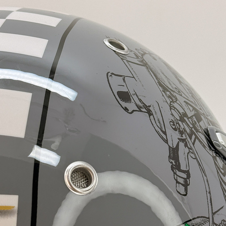 کلاه کاسکت وسپایی طلق دار بیون مدل Urban Racer کد 2349