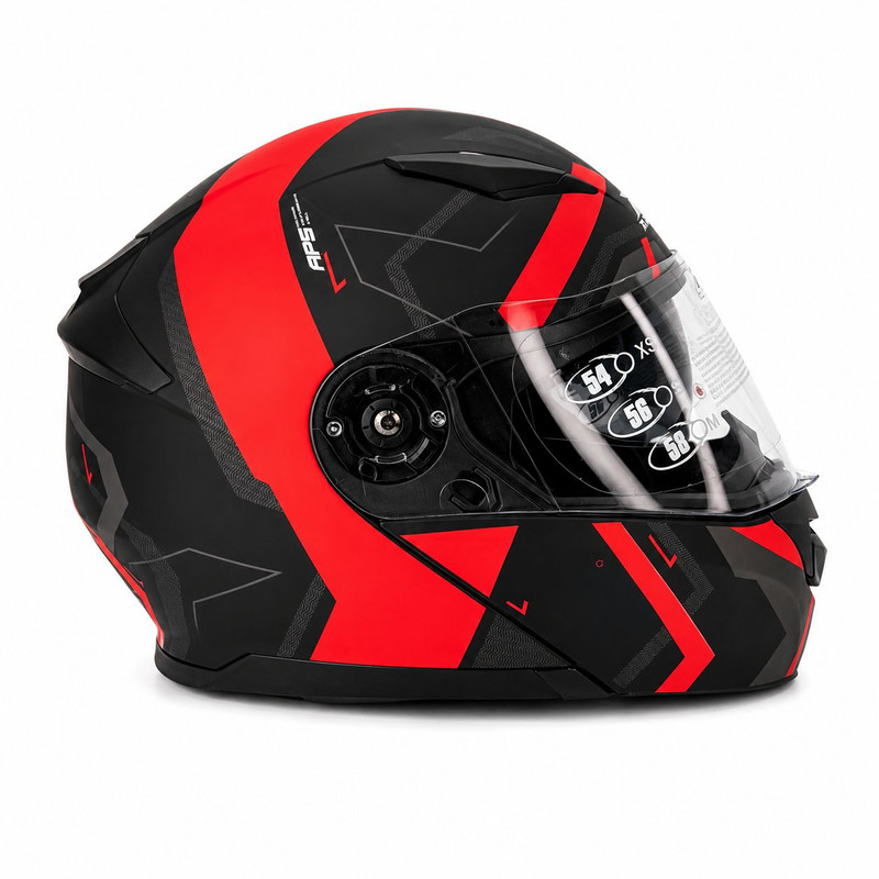 کلاه کاسکت فک متحرک راپیدو مدل عینک دار کد 2361