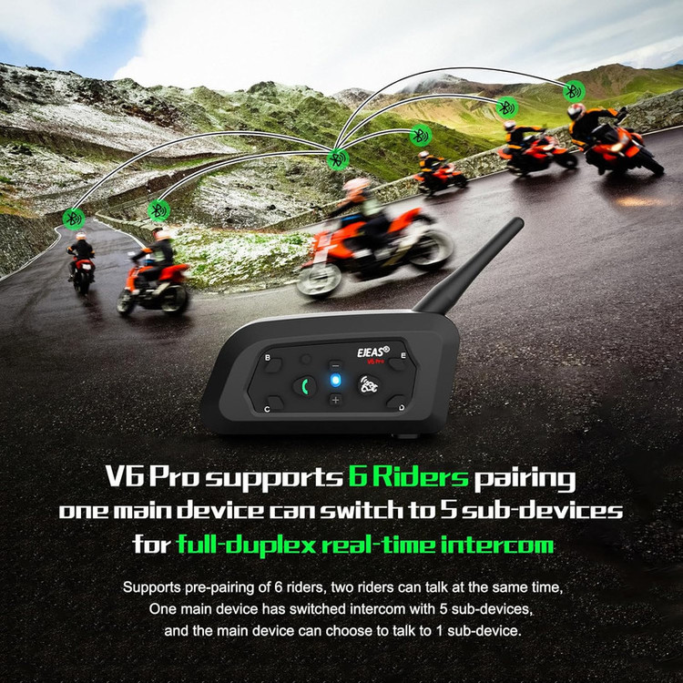 هدست کلاه کاسکت ایجاس مدل V6PRO-01