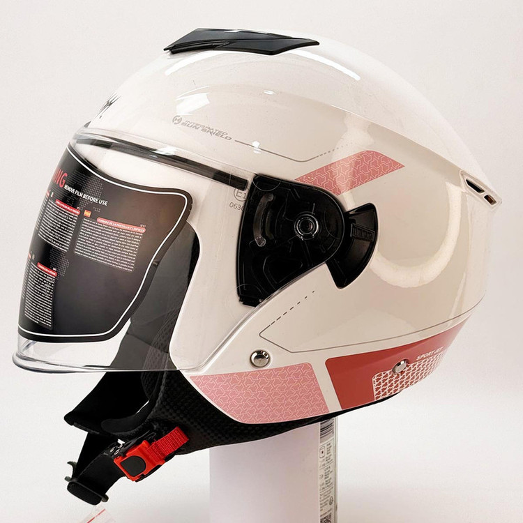 کلاه کاسکت بدون فک فلش مدل Pink Rider کد 2348