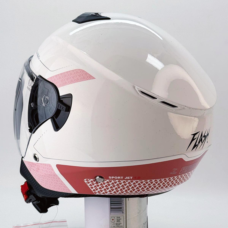 کلاه کاسکت بدون فک فلش مدل Pink Rider کد 2348