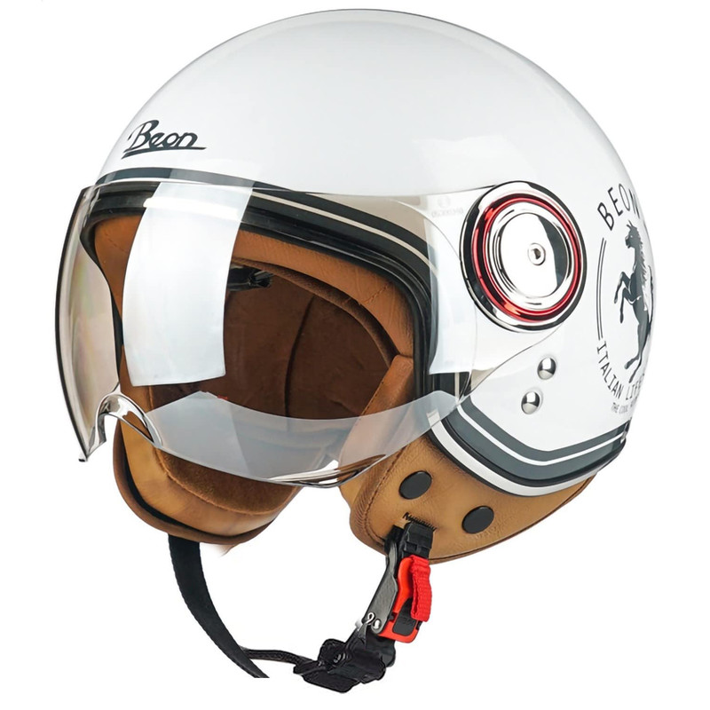 کلاه کاسکت بدون فک بیون مدل طلق دار Tricolore Rider کد 2349