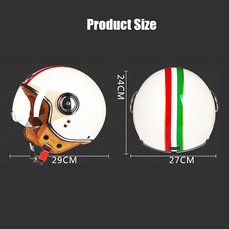 کلاه کاسکت بدون فک بیون مدل طلق دار Tricolore Rider کد 2349