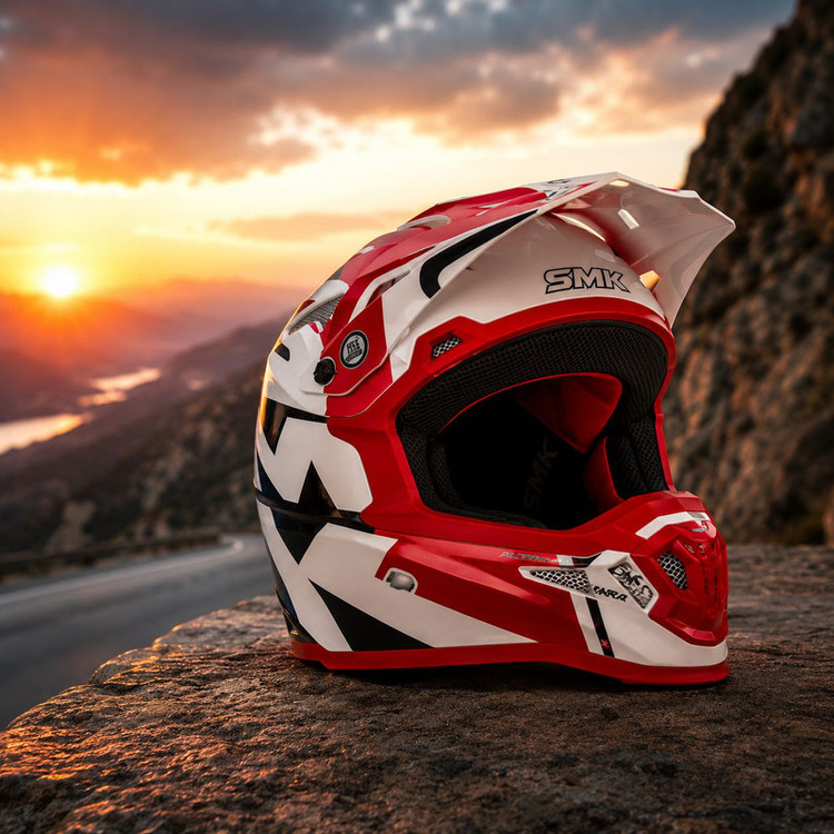 کلاه کاسکت اس ام کی مدل Red Nitro X Power کد 2319