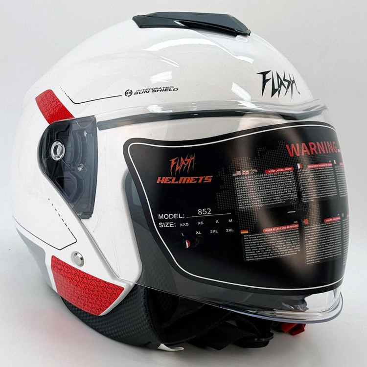 کلاه کاسکت بدون فک فلش مدل Racer کد 2348