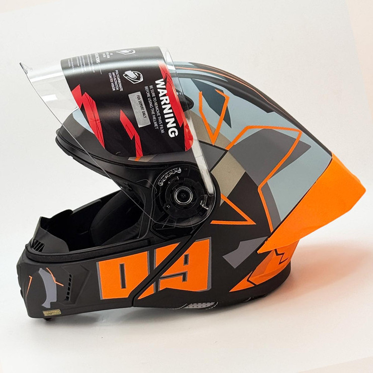 کلاه کاسکت فک متحرک استیل برد مدل Dark Rider کد 2376