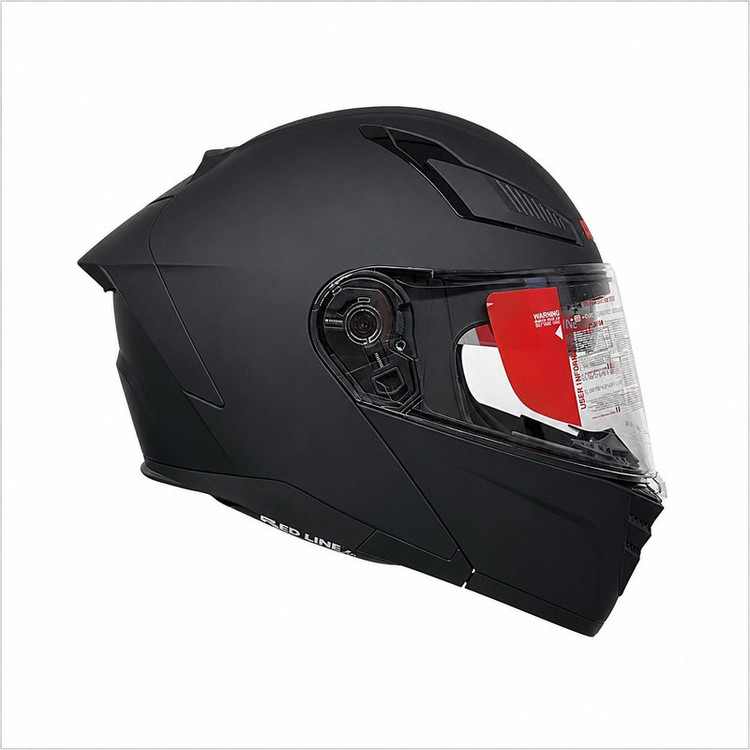 کلاه کاسکت فک متحرک ردلاین مدل MATT BLACK 960